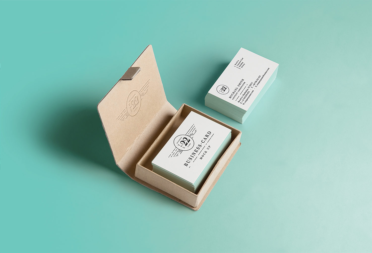Business Card Free Mock-Up PSD