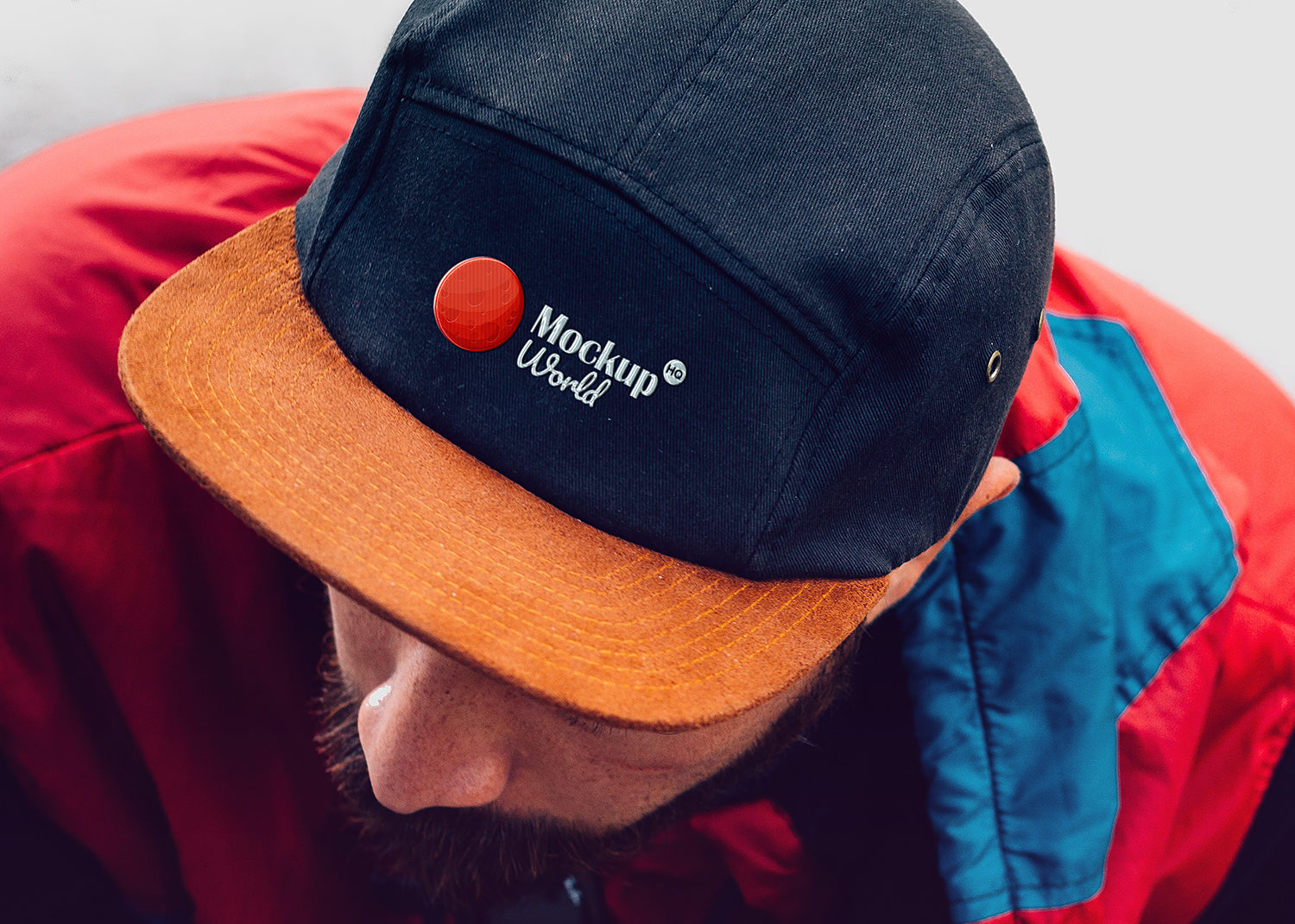 Cap Embroidered Logo Mockup