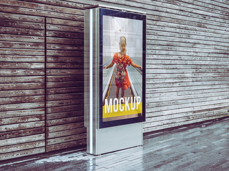 City Light Billboard Mockup Free PSD | Mockup World HQ