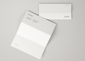 Envelope and A4 Folded Letterhead Mockup