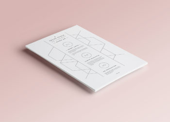 Free A4 Paper PSD Mock-Up