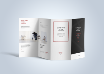 Free Accordion Fold Brochure Mockup