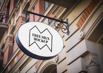 Free Shop Sign Mockup