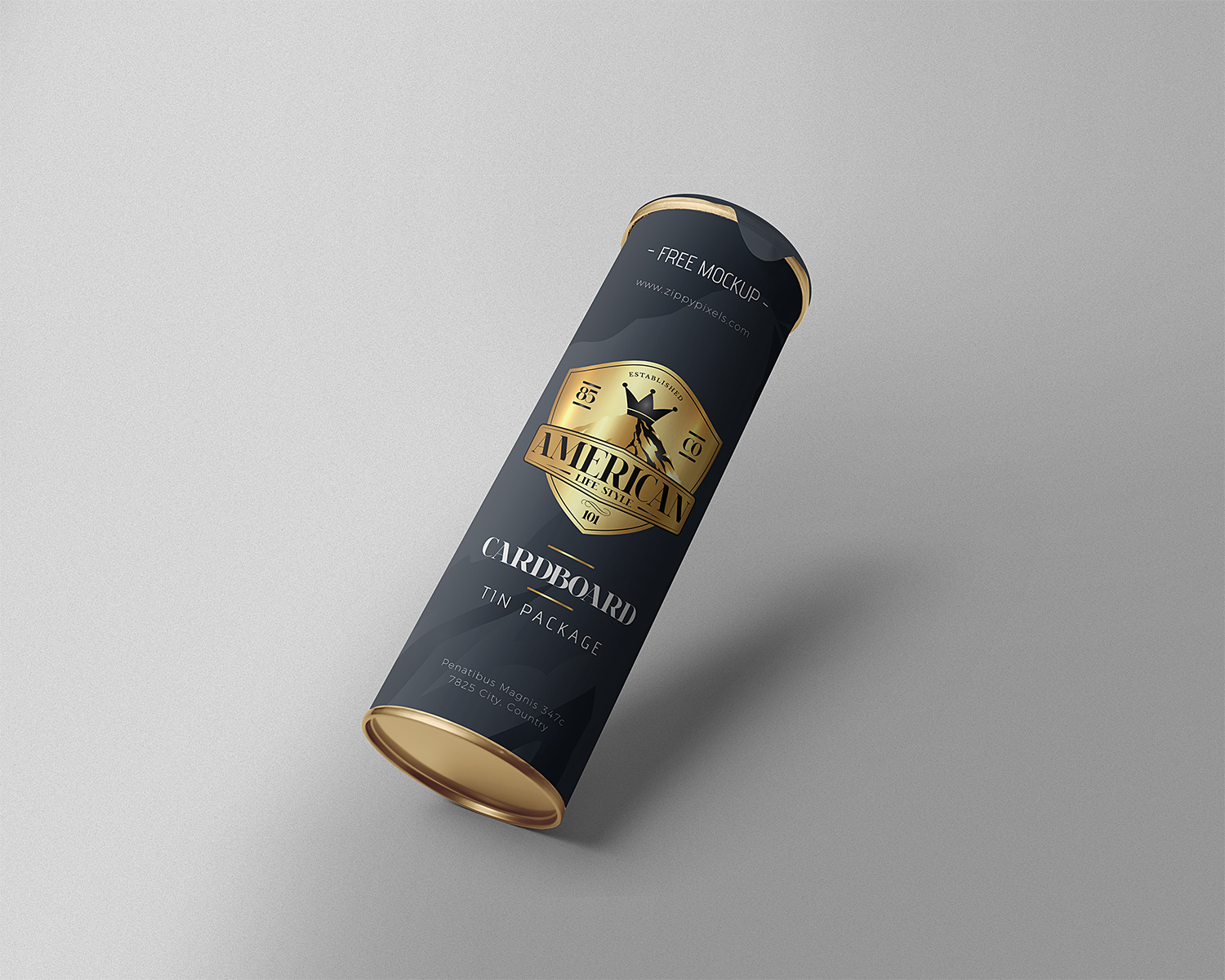 Download Free Stunning Cardboard Tube Mockup | Mockup World HQ