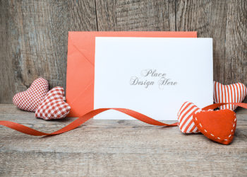 Greeting Card Free Mock-Up PSD Template