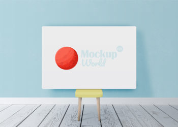 Horizontal Poster Canvas Mockup