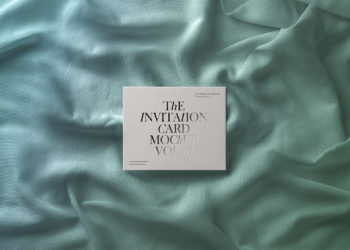 Invitation Card Free PSD Mockup