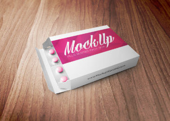 Pills Blister Pack Box Mockup