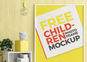 Poster Photo Frame Free Mockup