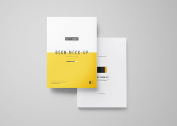 Softcover Book Set Free Mockup