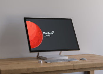 Surface Studio on the Table Mockup