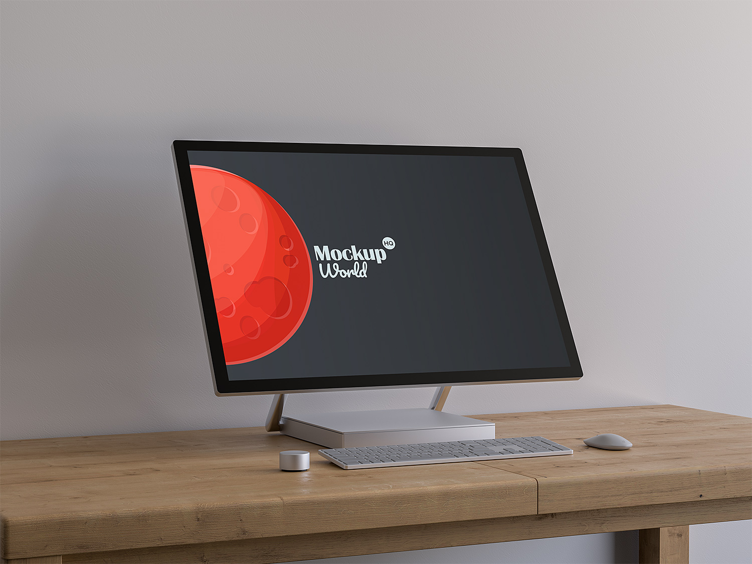 Surface Studio on the Table Mockup
