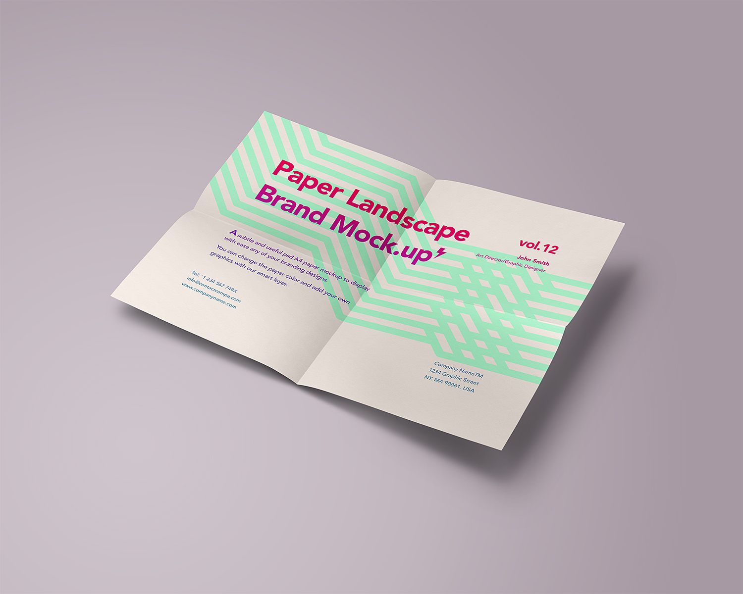 Free A4 Paper Mock-Up