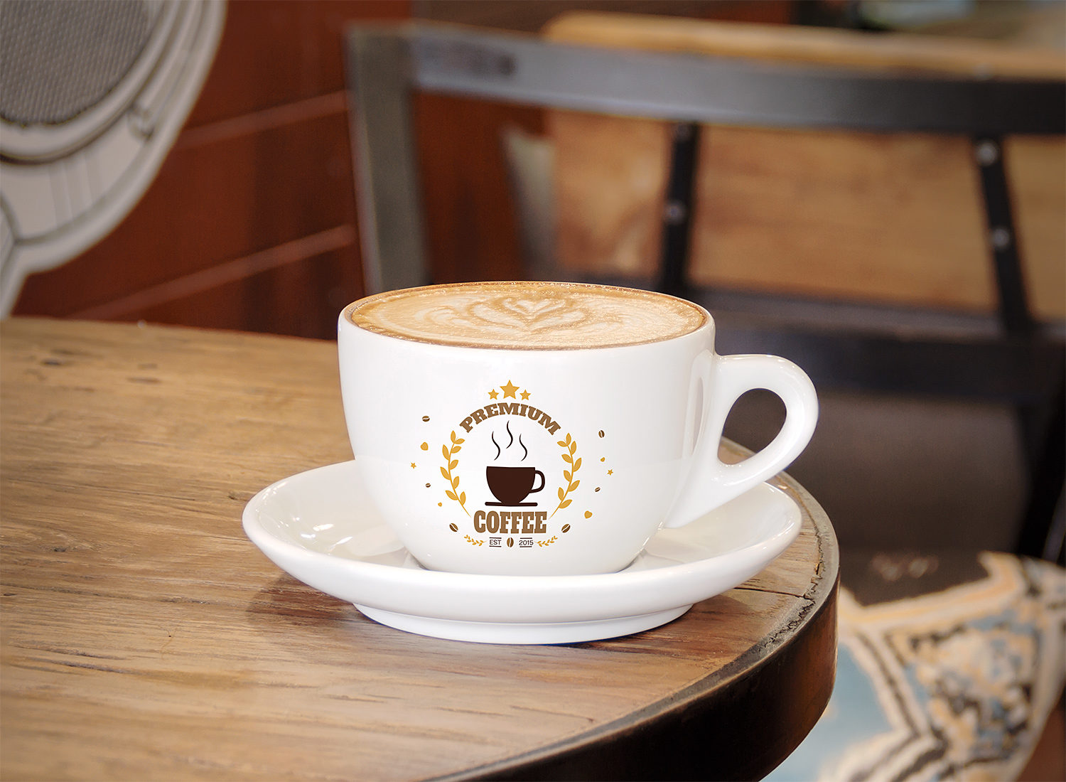 Free Branding Coffee Cup Logo Mockup