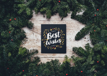 Free Christmas Card Mockup