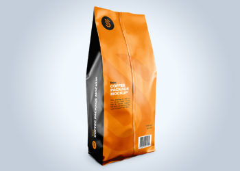 Free Coffee Pouch Packaging Mockup