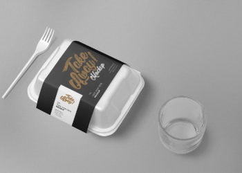 Free Disposable Food Packaging Mockup