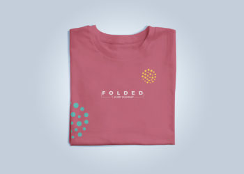 Free Folded T-Shirt Apparel Mockup