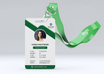 Free ID Card Design Mockup