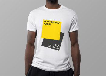 Free Man T-Shirt Mockup