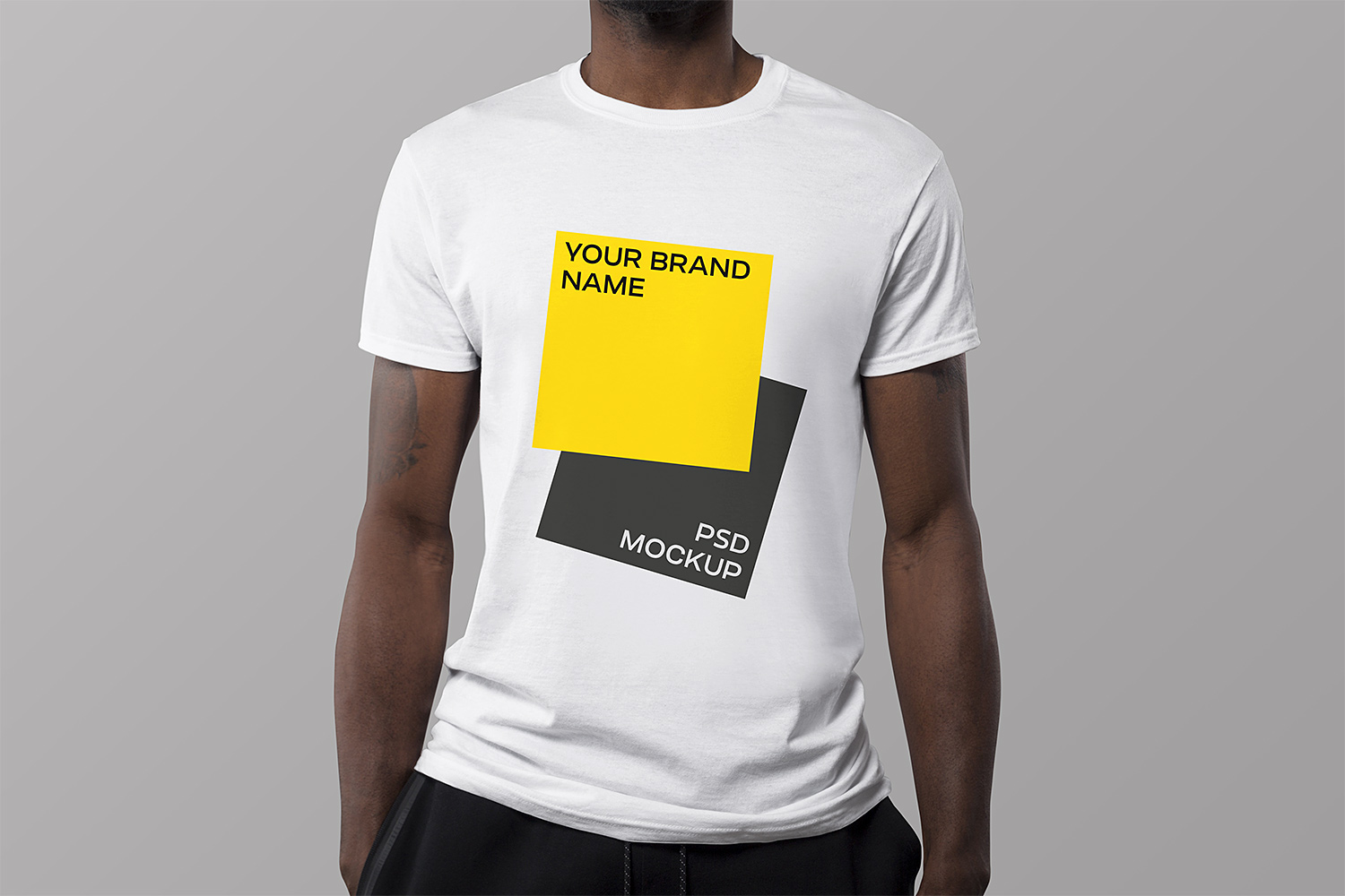 Free Man T-Shirt Mockup