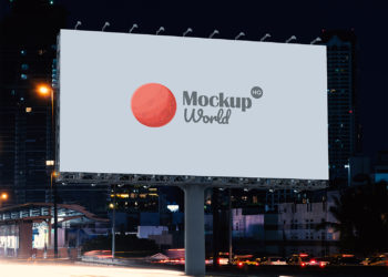 Free Roadside Billboard Mockup