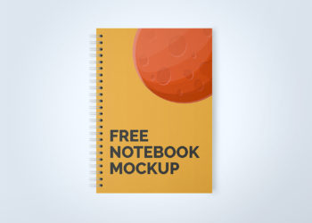 Free Spiral Notebook Mockup