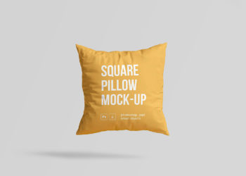 Free Square Pillow Mockup