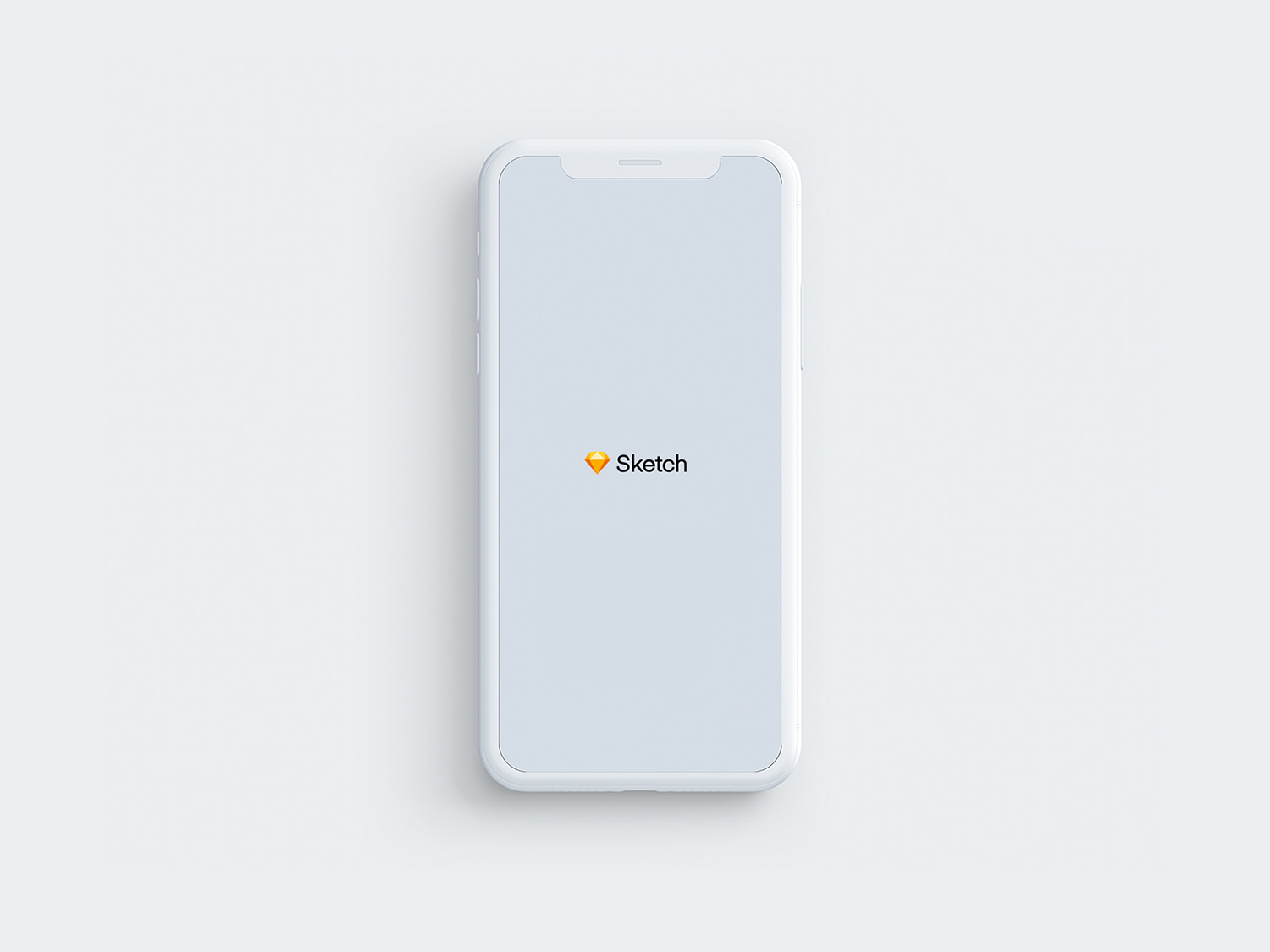 Download Free-iPhone-X-Clay-Sketch-Mockup | Mockup World HQ