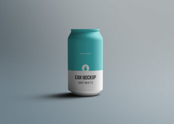 Tin Can Mockup Free PSD