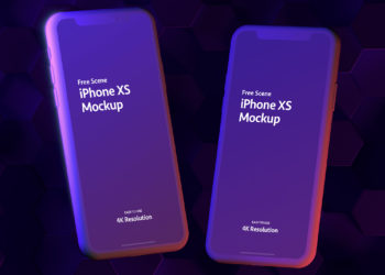 iPhone Xs Double Sketch Mockup