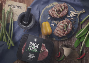 Food Packaging Scene Creator Mockup