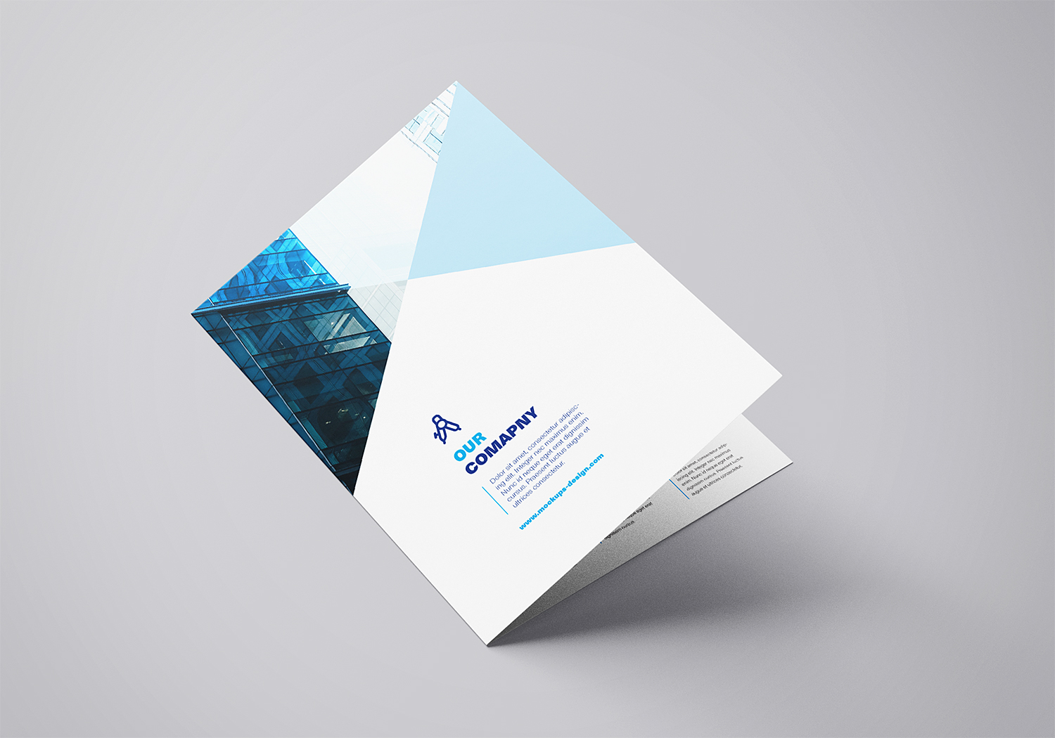 Download Free A4 Bi-Fold Mockup Template | Mockup World HQ