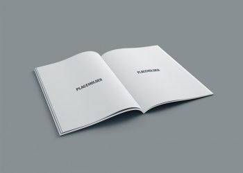 Free A4 Magazine Mockup PSD