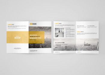 Free A5 Bi-Fold Brochure Mockup