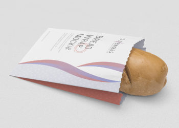 Free Bread Paper Bag Packaging Mockup