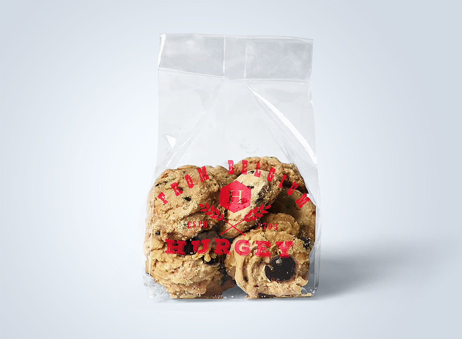 Free Bread and Cookies Plastic Bags Mockup