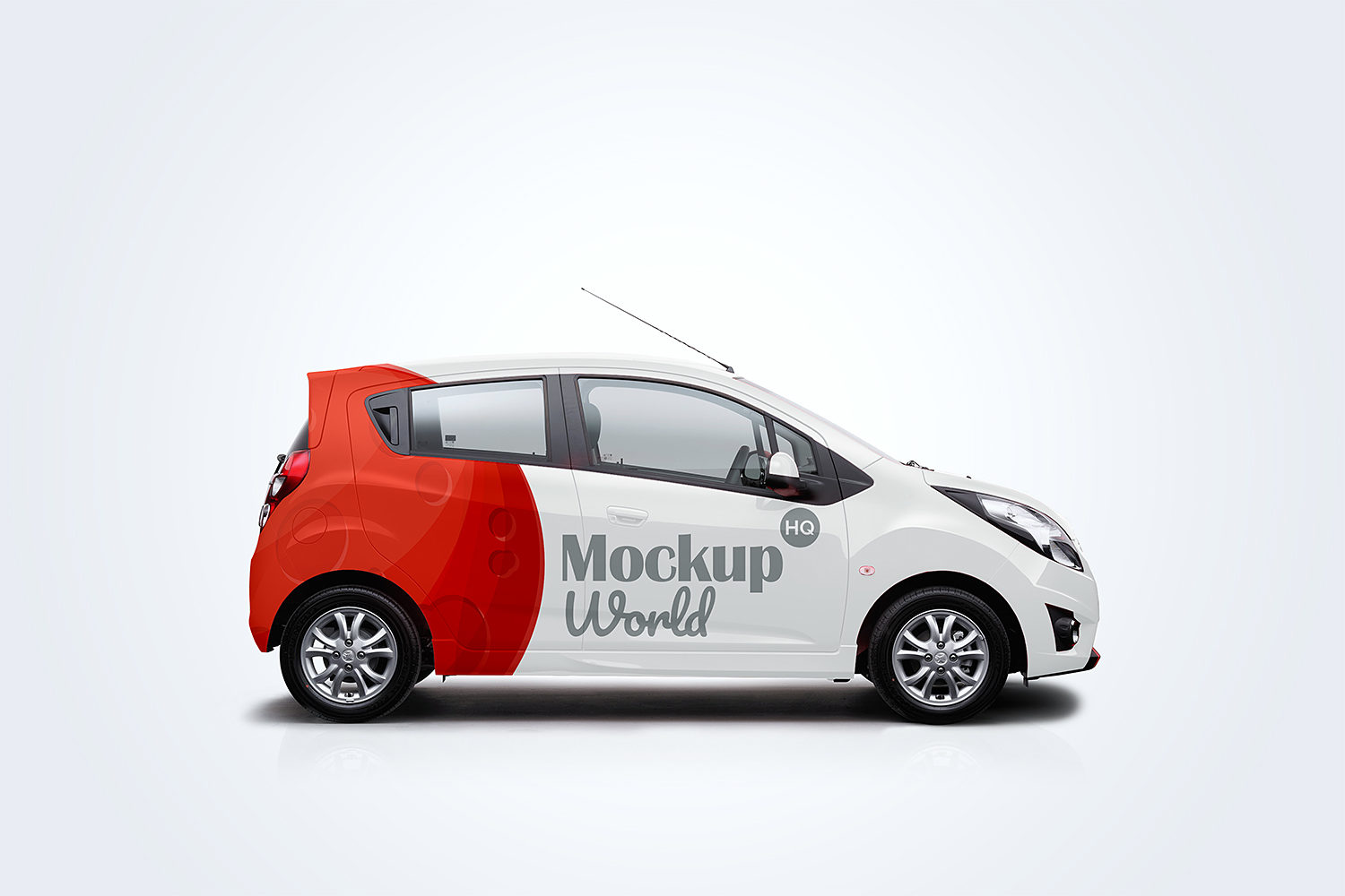 Free Delivery Car Mockup