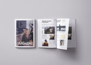 Free Magazine PSD Mockup