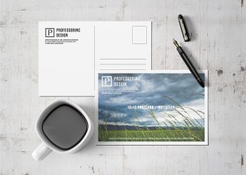 Free Postcard Mockup Design