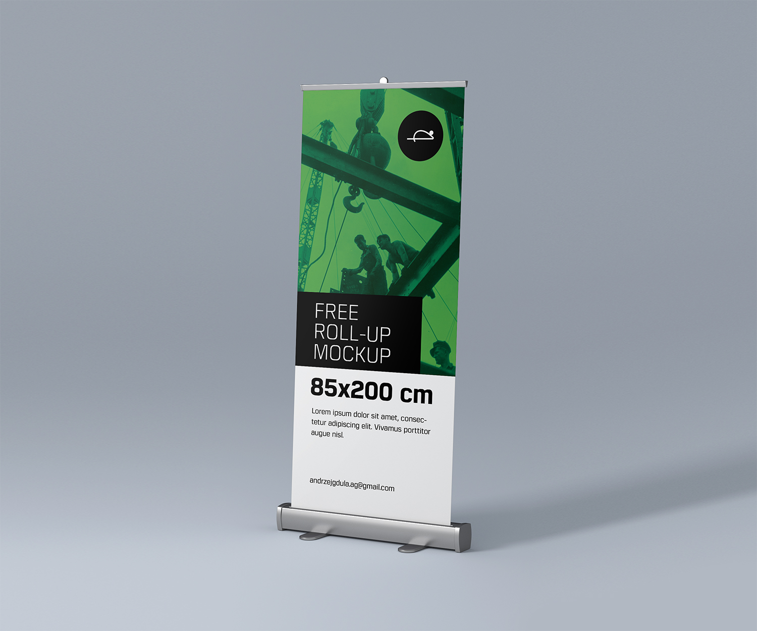 Download Free Roll-Up Mockup | Mockup World HQ