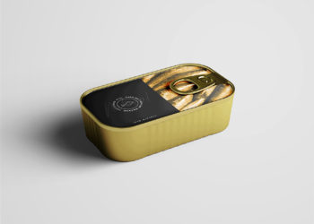 Free Sardine Tin Can Mockup