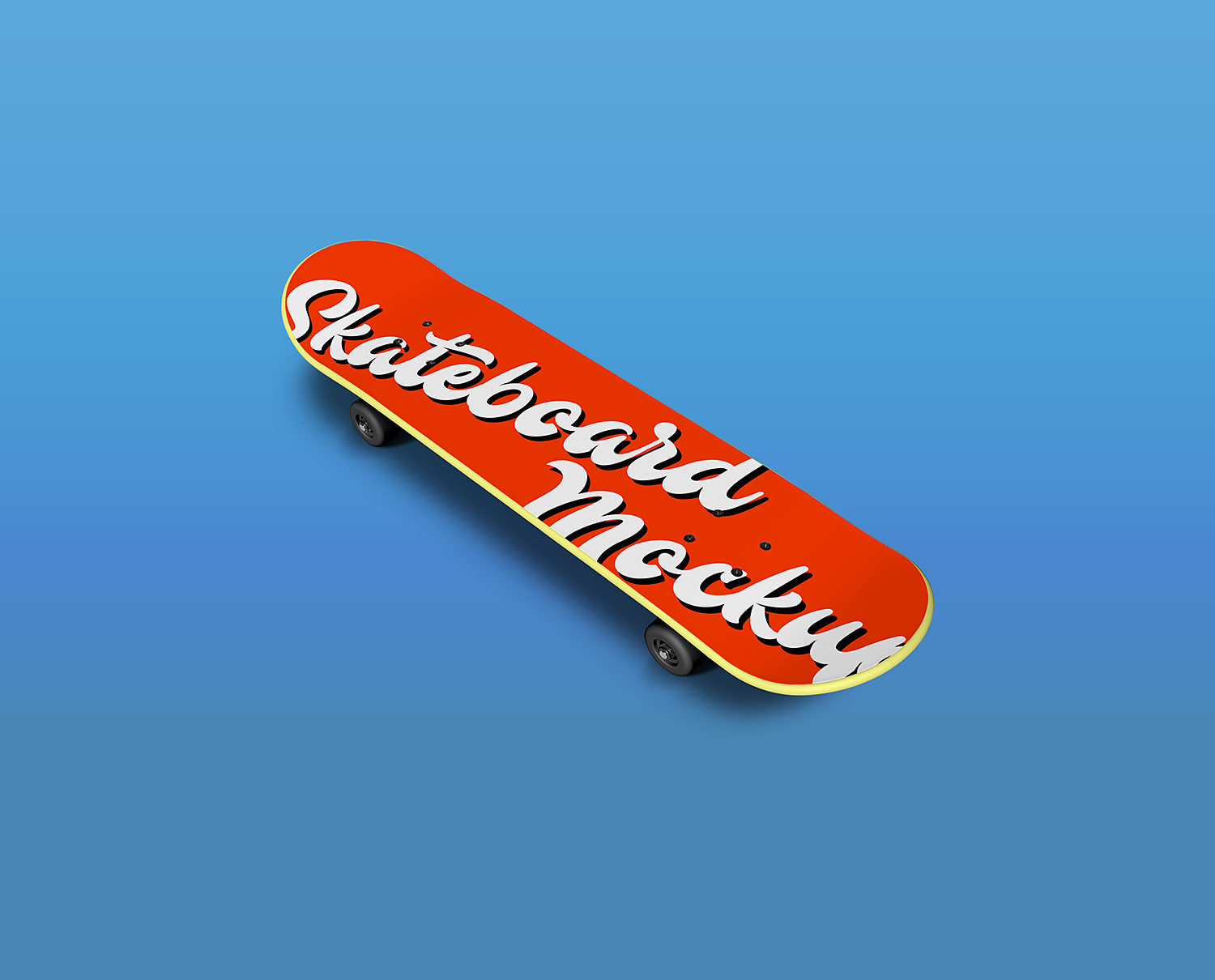 Free Skateboard Mockup