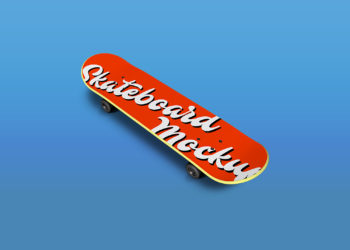 Free Skateboard Mockup