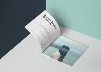 Free Square Brochure Mockup