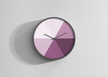 Free Wall Clock Mockup