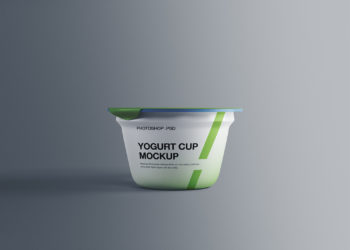 Free Yogurt Plastic Cup Mockup