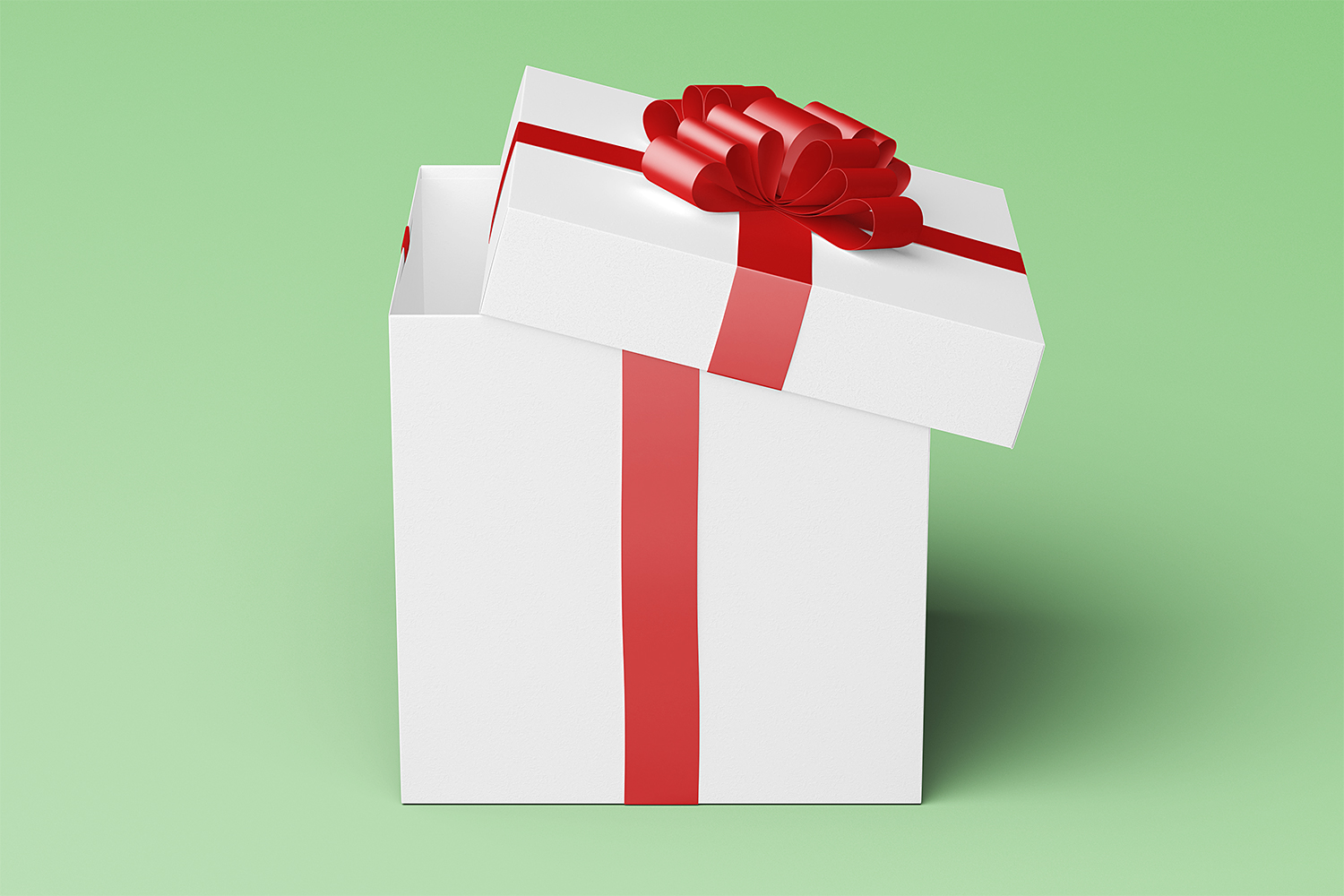 Download Square Gift Box Package Mock-Up | Mockup World HQ