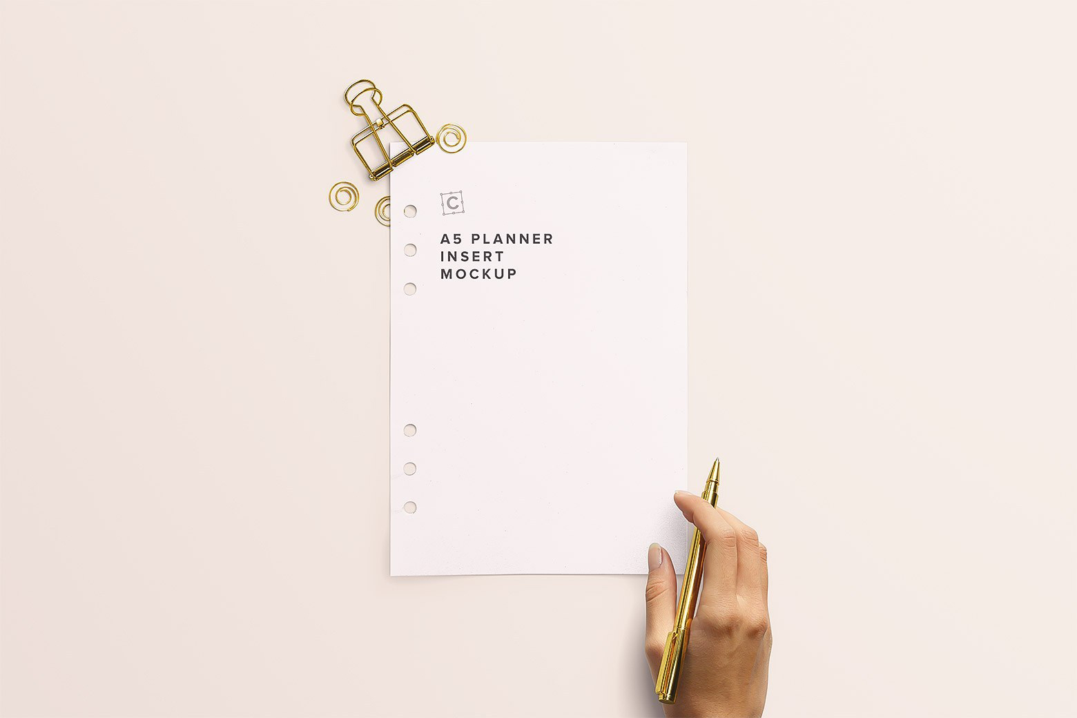 Download A5 Planner Insert Mockup | Mockup World HQ