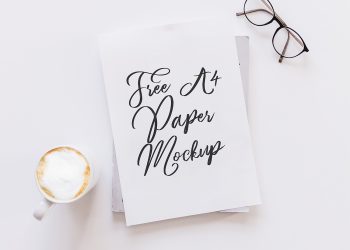 Free A4 Paper Mockup